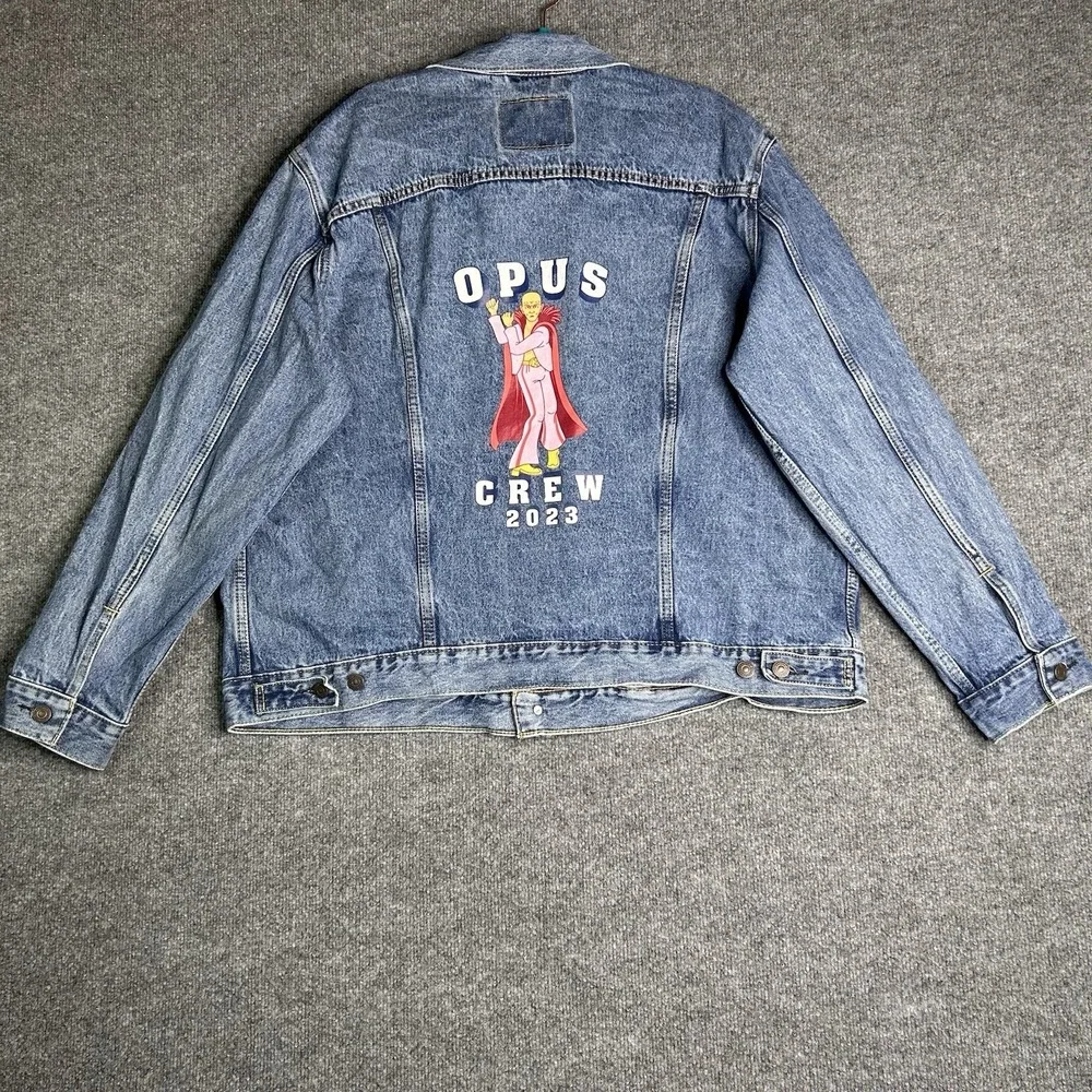 Levis Denim‎ Trucker Jacket Opus Crew Adult Size 2xl